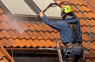 Démoussage et hydrofuge de toiture à Robion